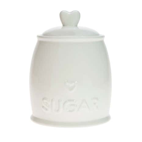 Country Heart Sugar Storage Jar