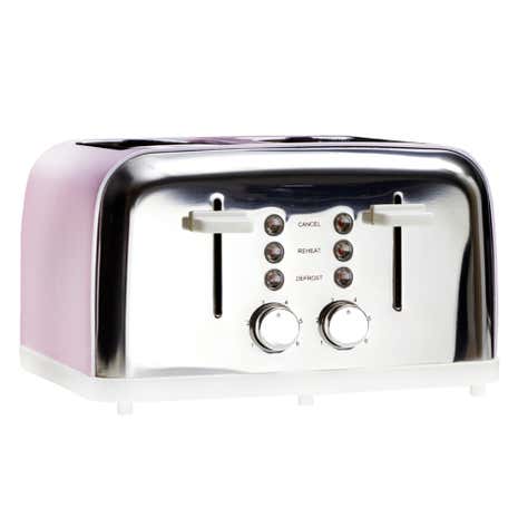 Candy Rose Pink 4 Slice Toaster
