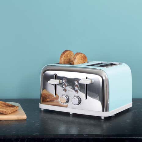 candy rose duck egg 4 slice toaster dunelm candy rose duck egg 4 slice toaster dunelm