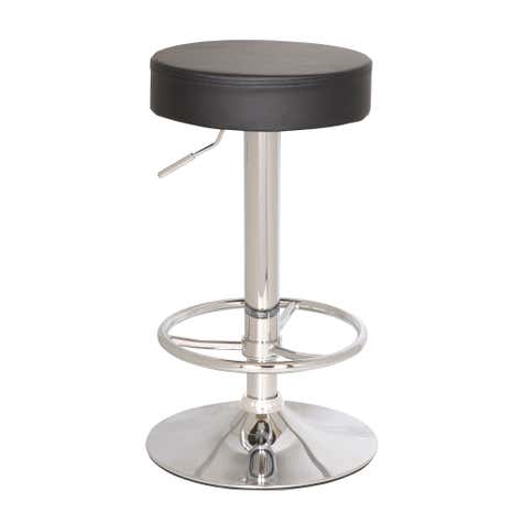 Vesper Upholstered Black Bar Stool