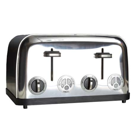 Stainless Steel 4 Slice Toaster