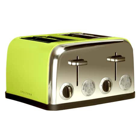Spectrum Lime 4 Slice Toaster