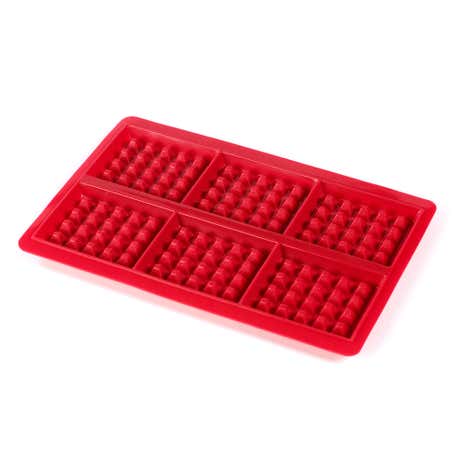 Red Silicone Waffle Mould