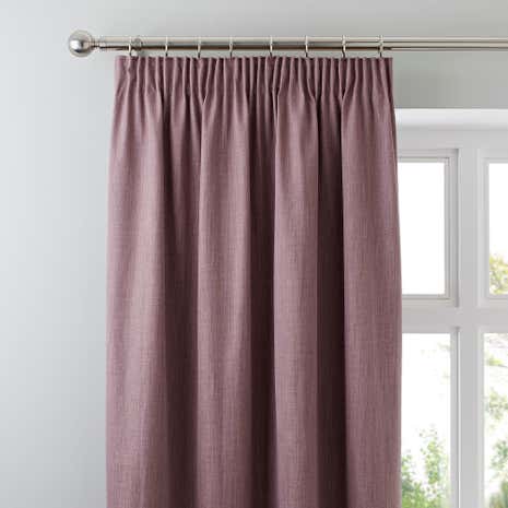 Solar Mauve Blackout Pencil Pleat Curtain