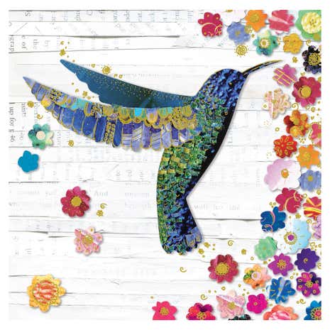 Humming Bird Blank Card