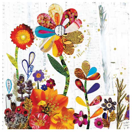 Flower Meadow Birthday Card