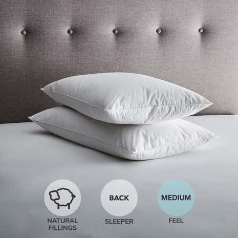 Fogarty Duck Feather and Down Soft-Support Pillow Pair