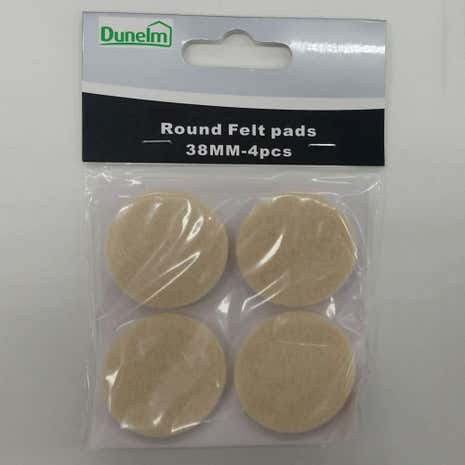 Pack of 4 38mm Round Felt Pads