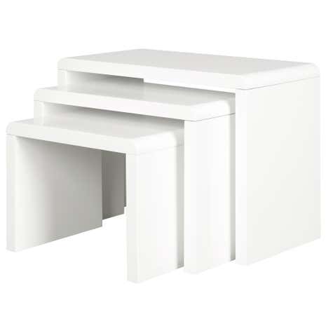 Soho White Gloss Nest of Tables