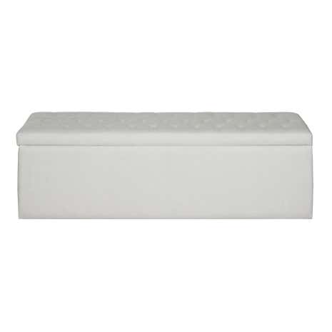 Antoinette Cream Large Bed Ottoman
