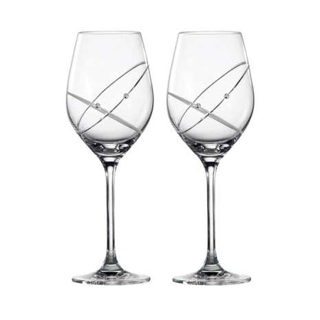 Royal Doulton Promises With This Ring Pair of Wine Glasses