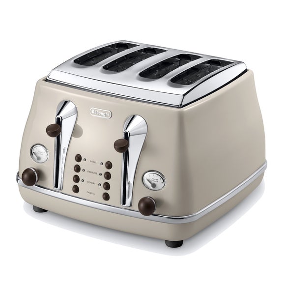 DeLonghi Icona CTOV4003 4 Slice Beige Toaster