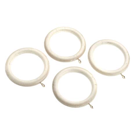 Swish Cambridge Pack of 4 Antique White Curtain Rings