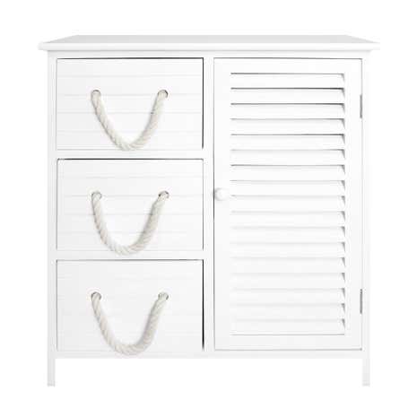 Nautical 3 Drawer and Cabinet Unit