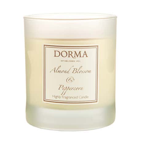 Dorma Almond Blossom and Peppercorn Wax Filled Glass Candle