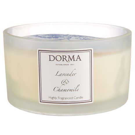Dorma Lavender and Chamomile Wide Glass Candle