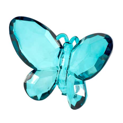 Flora and Fauna Teal Butterfly