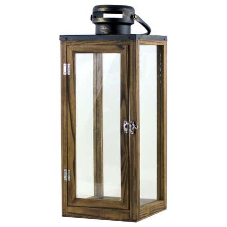 Rustic Ramble Wooden Lantern