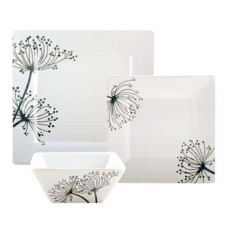 Square Sprig 12 Piece Dinner Set