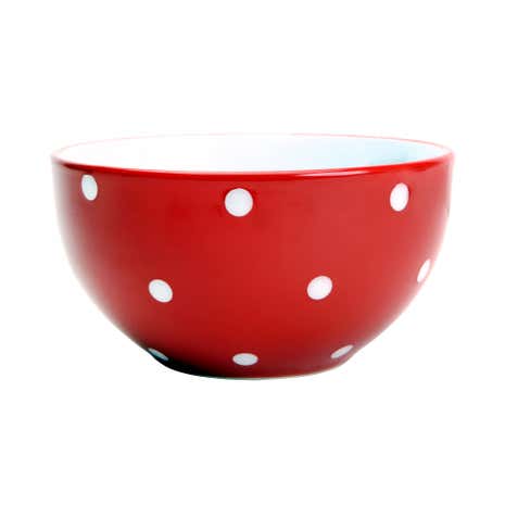Farmstead Red Dotty Bowl