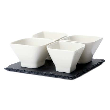 Slate Tray Diamond Dip Dish