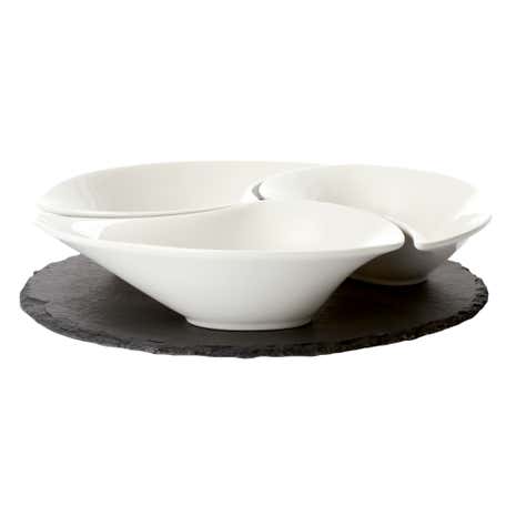 Slate Serving Tray and Bowls Set
