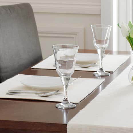 Cream Ribbed Placemat