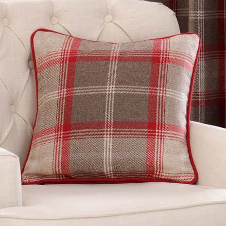 Highland Red Filled Cushion