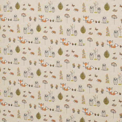 Woodland Fox Fabric