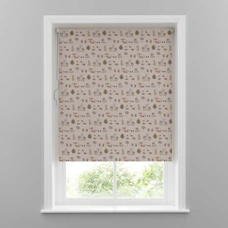 Woodland Fox Blackout Cordless Roller Blind