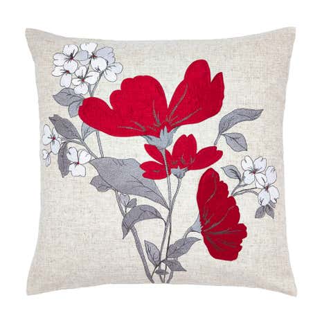 Red Poppy Fields Cushion