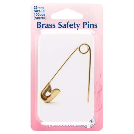 100 Safety Pins in Tin