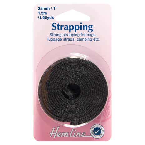 Hemline Black Strapping