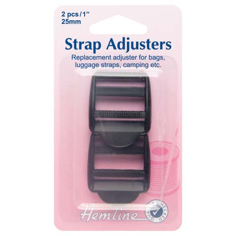 Hemline Black Strap Adjustable Buckle