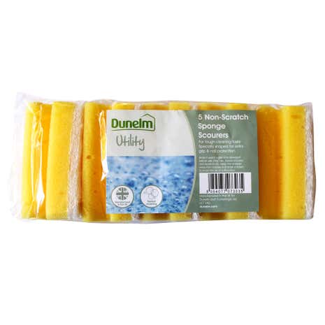 Pack of 5 Non Scratch Sponge Scourers