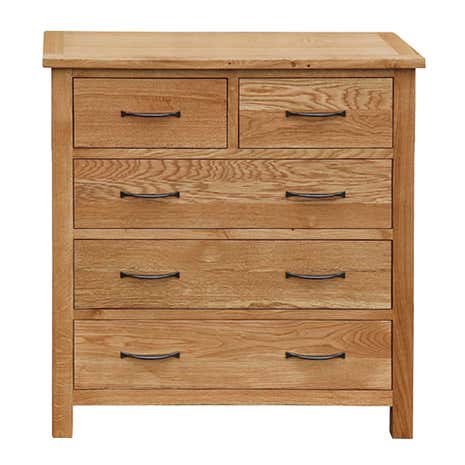 Sidmouth Oak 5 Drawer Chest