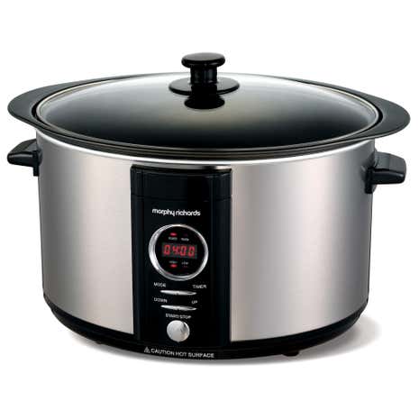 Morphy Richards Accents 461003 6.5L Stainless Steel Silver Digital Slow Cooker