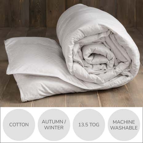Dorma Silver Pyranean Down 13.5 Tog Duvet