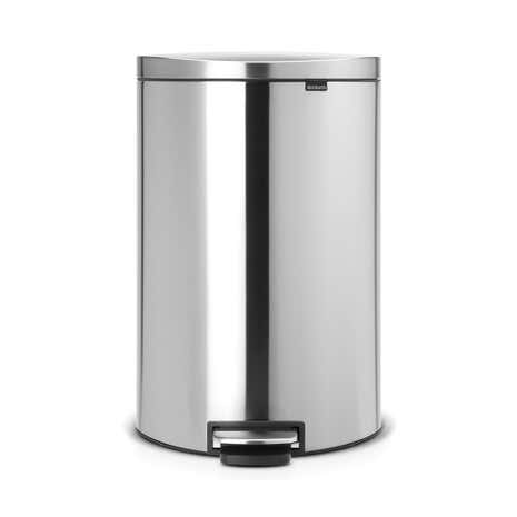 Brabantia Matt Steel 40 Litre Slim Pedal Bin