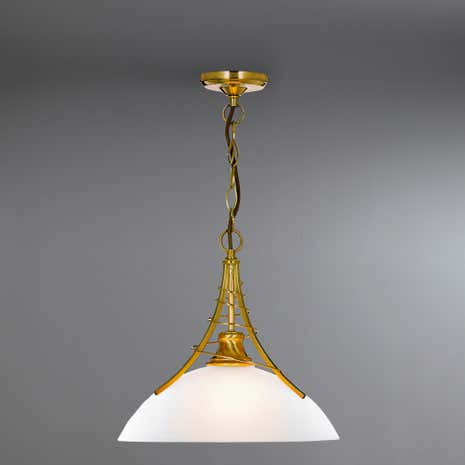 Linea Twist Antique Brass Ceiling Fitting