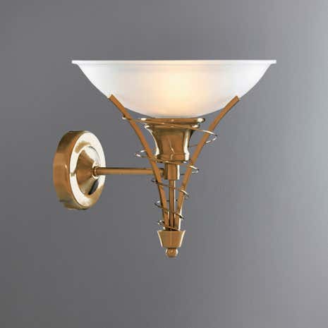 Linea Twist Antique Brass Wall Light