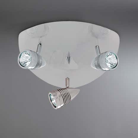 Satin Silver 3 Light Plate