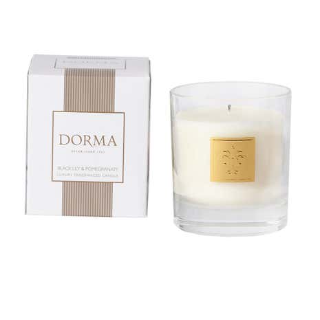Dorma Small Black Lily and Pomegranate Candle