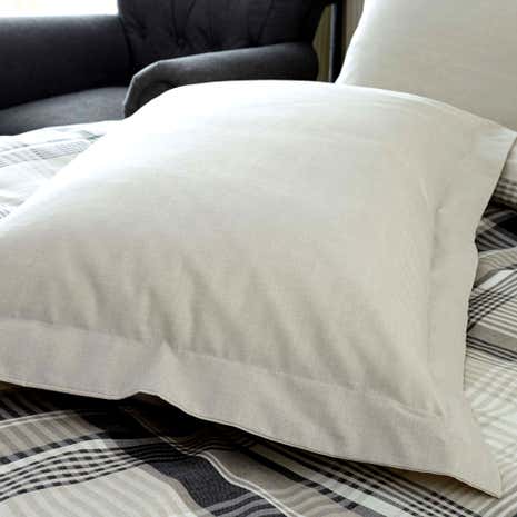 Salvage Check Grey Oxford Pillowcase