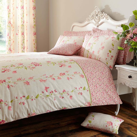 Pink Mimosa Duvet Cover Set | Dunelm