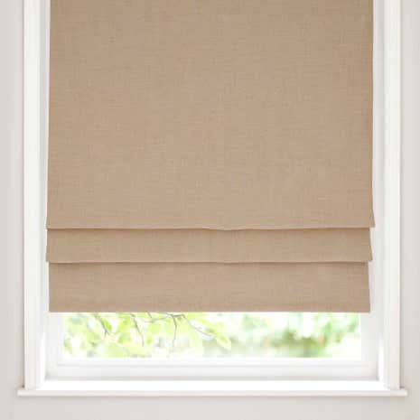Beige Linen Blackout Roman Blind