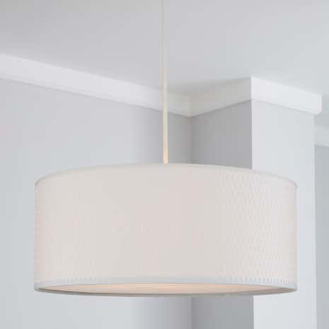 Bailey Woven White Light Pendant