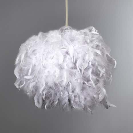 White Feather Chloe Sphere Pendant