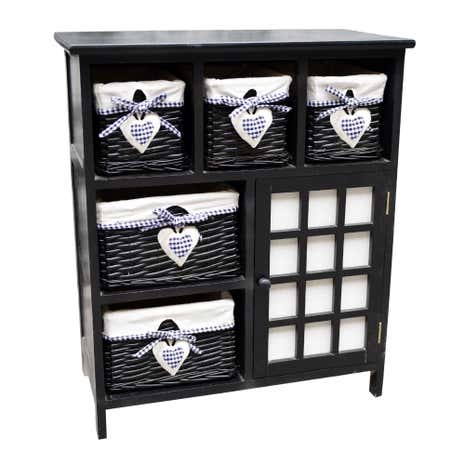 Black Lexi Storage Cabinet