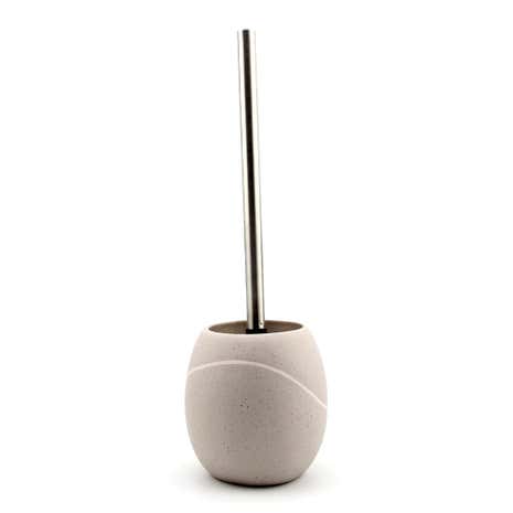 Purity Pebble Toilet Brush With Holder